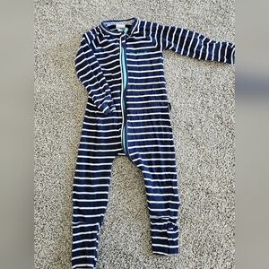 Wondersuit Striped Navy and White